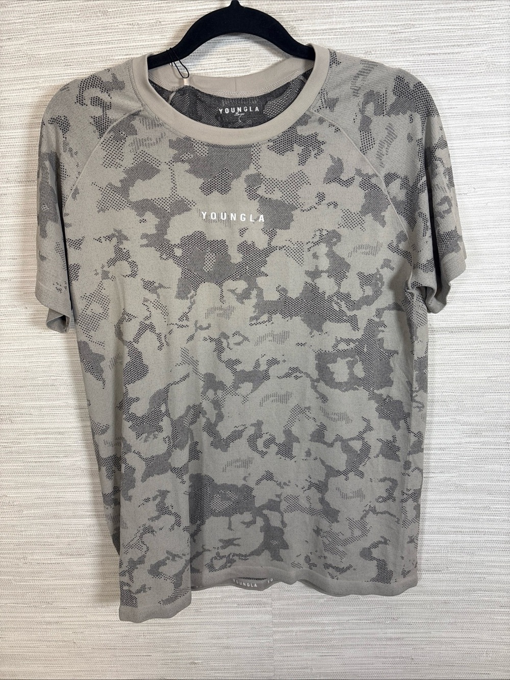 YoungLA Gray Camo Short-Sleeve Performance Tee